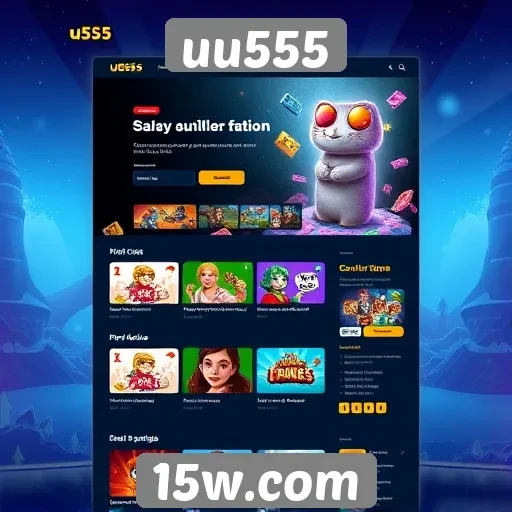 Análise do design do site de jogos uu555