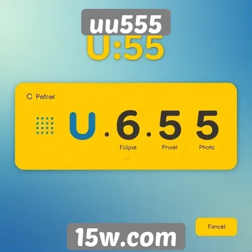 Interface do usuário do uu555 é intuitiva e moderna